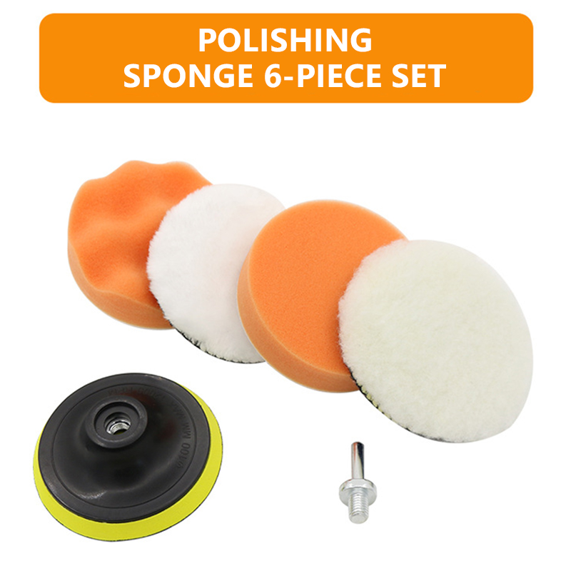 6pcs/set Car Polishing Sponge  - Polish Pad Set Buffer recension och pris