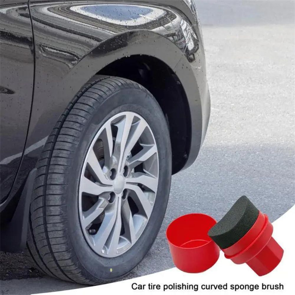 Curved Tire Polishing Sponge w - Wax Applicator Pad recension och pris